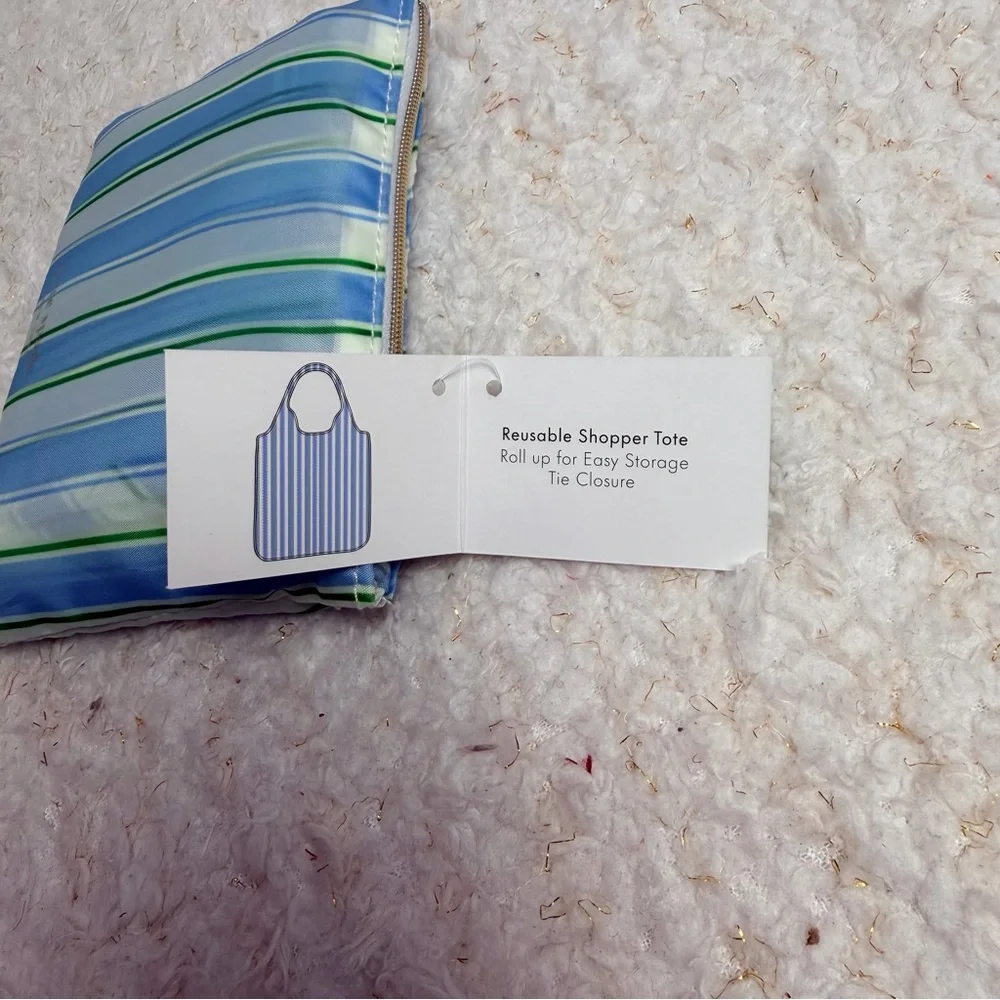 Kate‎ spade Striped Blue and Green Pouch and bag